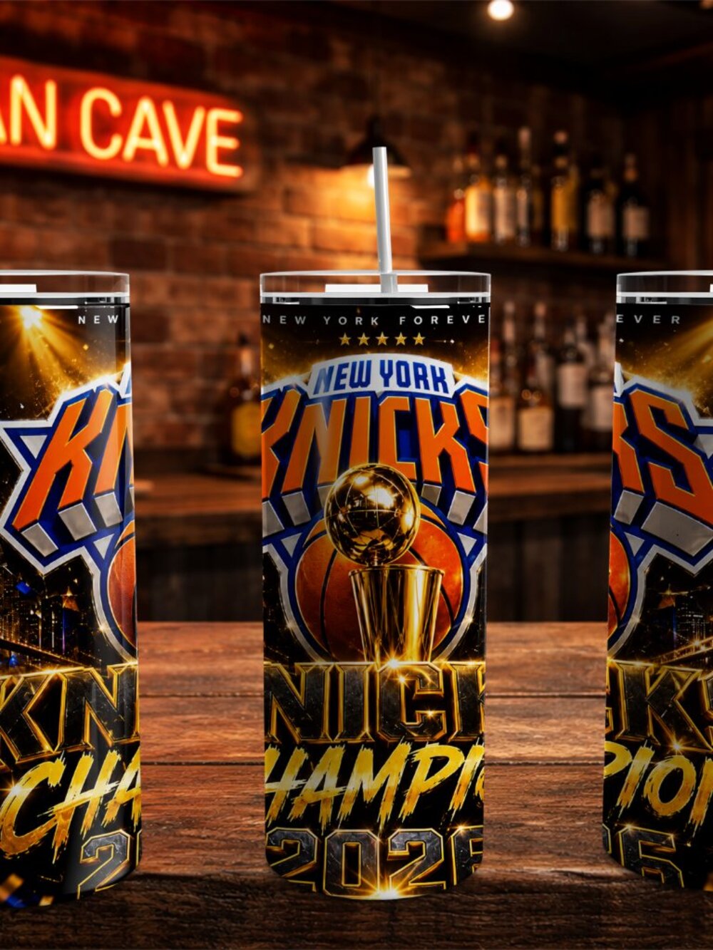 New York Knicks Champion 2026 Bold Tumbler New York Knicks Fan Gift New York